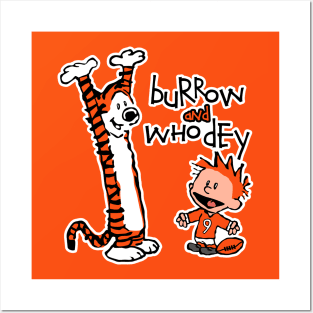 Burrow & Who Dey Posters and Art